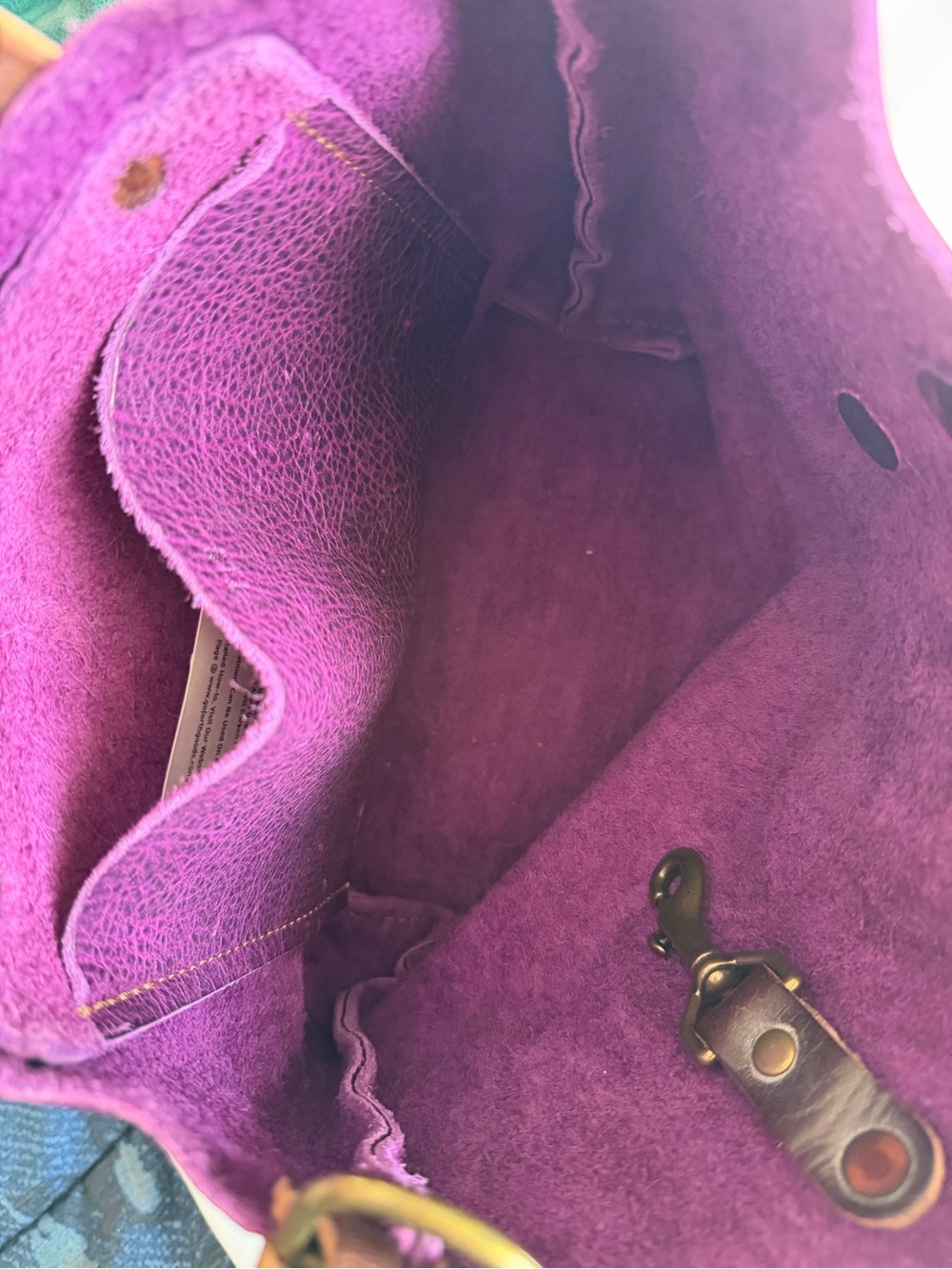 Go Forth Goods mini Avery in grape bison - Picture 7 of 10